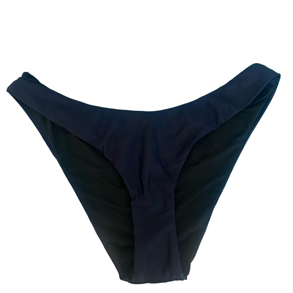 J. Crew Swim Curved-Waist Cheeky Bikini Bottoms Navy L Large New - Picture 2 of 6